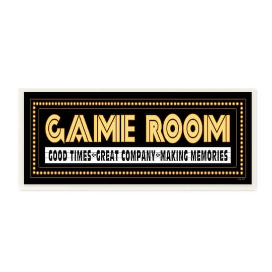 Stupell Industries Game Room Sign Wall Art